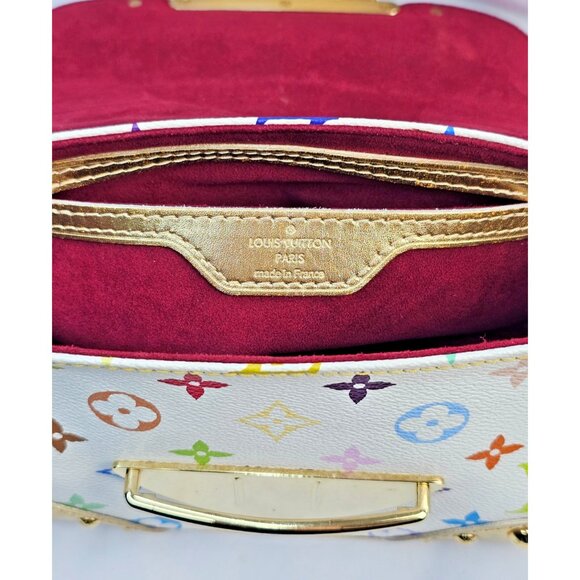 LOUIS VUITTON Monogram Multicolor Marilyn White Murakami Gold Chain Small Bag LV - Picture 16 of 16